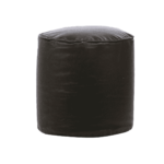 Combo Regnuol XXXL Bean Bag & Round Pouffe with Beans in Black colour by Fern India