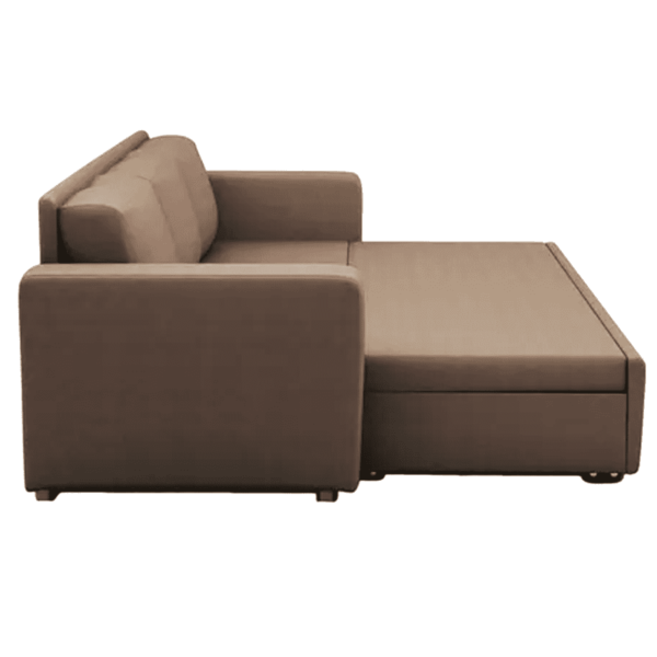 Sirrom 3 Seater Sofa Cum Bed in Brown Colour by FernIndia.com