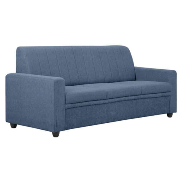 Tragttuts 3 Seater Sofa in Blue Colour By FernIndia.com