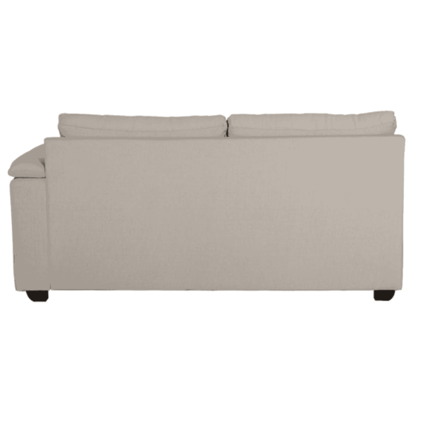 Serdna RHS 3 Seater Sofa with Lounger in Beige Colour by FernIndia.com