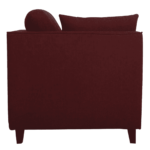 Adnarim 1 Seater Sofa in Garnet Red Colour by FernIndia.com