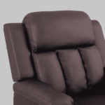 Yssalc 1 Seater Manual Reliner With Cupholder in Brown Colour by FernIndia.com