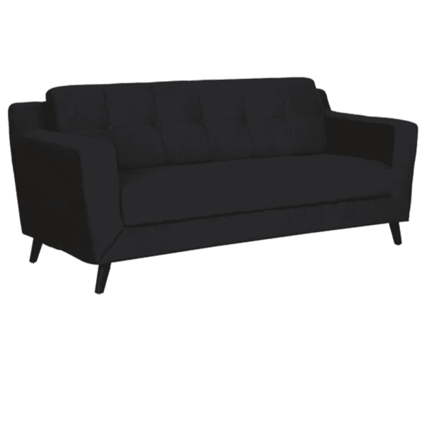 Adnama 3 Seater Sofa in Charcoal Grey Colour By FernIndia.com