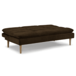 Niwrad Sofa Cum Bed In Chestnut Brown Colour by FernIndia.com