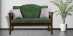 Tnagele 2 Seater Sofa in Sea Blue Colour by FernIndia.com