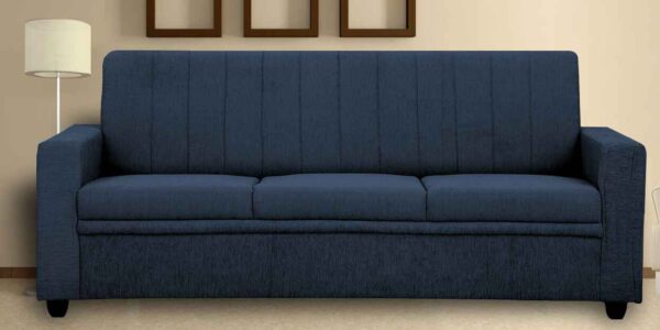 Tragttuts 3 Seater Sofa in Charcoal Grey Colour by FernIndia.com
