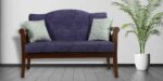 Tnagele 2 Seater Sofa in Sea Blue Colour by FernIndia.com