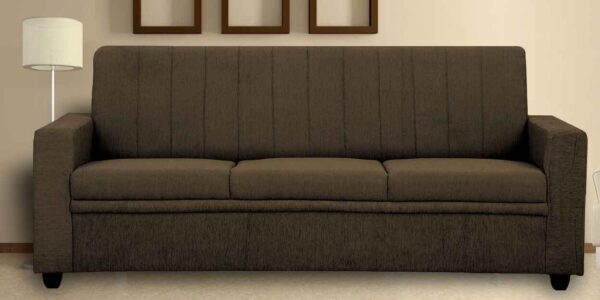 Tragttuts 3 Seater Sofa in Charcoal Grey Colour by FernIndia.com
