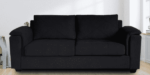Serdna 3 Seater Sofa in Charcoal Grey Colour By FernIndia.com