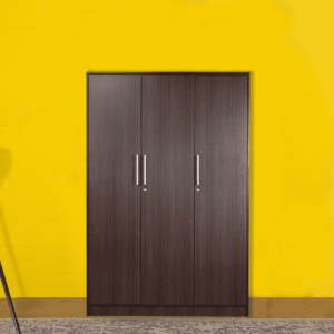 Aniuy 3 Door Wardrobe in Wenge Finish by Fern India