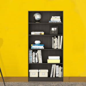 Omsok William Bookshelf In Fumed Oak Finish by Fern India