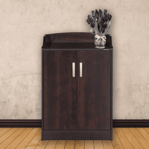 Enipla Shoe Cabinet in Walnut Finish By Fern India