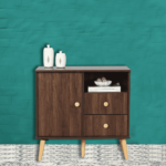 Okirik Cabinet with Two Drawers in Columbia Walnut Finish by Fern India