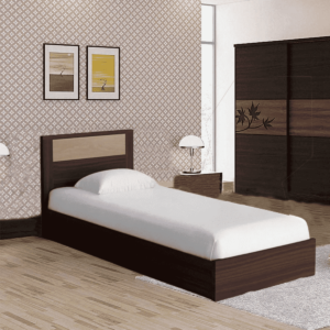 Iakat Single Bed in Wenge Finish By Fern India