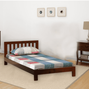 Noiro Solid Wood Single Bed In Honey Oak Finish By Fern India