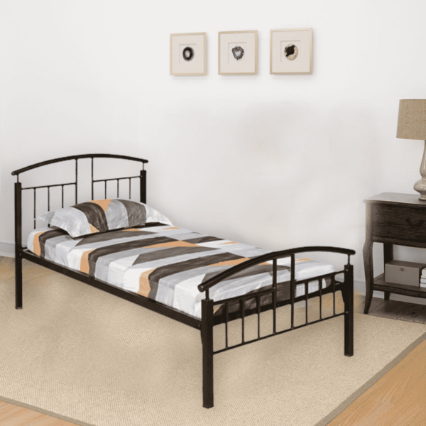 Flog Single Bed in Black Finish By Fern India