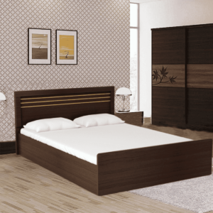 Amuruk Queen Size Bed with Storage in Wenge Finish By Fern India