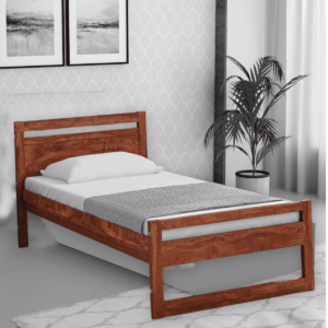 Naiva Solid Wood Single Bed in Provincial Teak Finish By Fern India