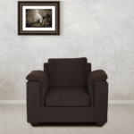 Serdna 1 Seater Sofa in Chestnut Brown Colour FernInida.com