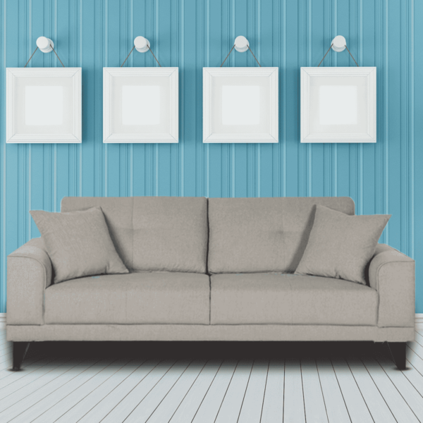 Oinotna 3 Seater Sofa in Grey Colour by FernIndia.com