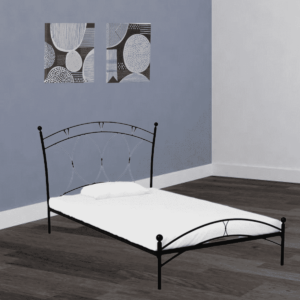 Ardyh Single Bed in Black Finish by Fern India