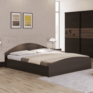 Ikiad King Size Bed in Wenge Finish By Fern India