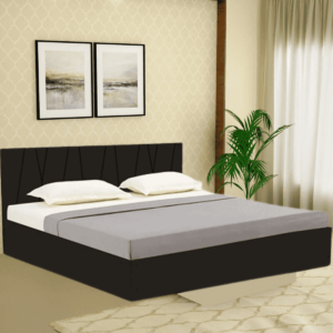 Sixa King Size Bed with Storage in Matte Finish by Fern India