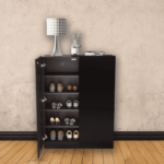 Osiad Two Door Shoe Rack in Brown Colour by Fern India