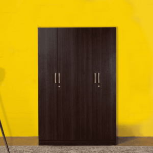 Uoznek 4 Door Wardrobe in Wenge Finish by Fern India