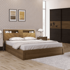 Omsok Monarch King Size Bed with Storage by Fern India