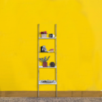 Dranrab Compact Ladder Display Unit & Book Shelf in White Colour by Fern India