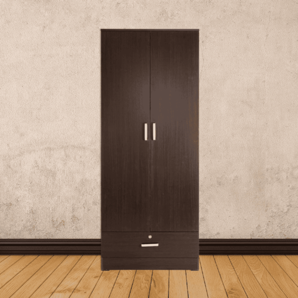 Amuruk 2 Door Wardrobe in Wenge Finish by Fern India