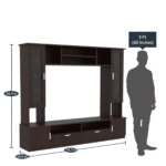 Aciwron TV Unit in Wenge Finish by Fern India
