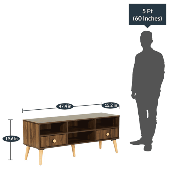 Ikustan Tv Unit in Columbia Walnut Finish By Fern India