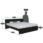 Osroc King Size Bed in Wenge Finish by Fern India