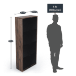 Enirolf 4 Door Shoe Cabinet in Walnut Colour by Fern India