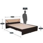 Adohr Queen Size Bed in Wenge Finish By Fern India