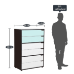 Arakat Chest of Drawers in Columbia Walnut Finish by Fern India