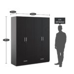 Nednil 4 Door Wardrobe by Fern India