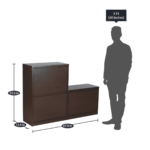 Ayimak Shoe Rack in Columbia Walnut Finish by Fern India