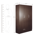 Werdna Wall Mounted TV Unit in Wenge Finish by Fern India