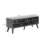 Iazukom Wide Tv Unit Cabinet in Oak Finish by Fern India
