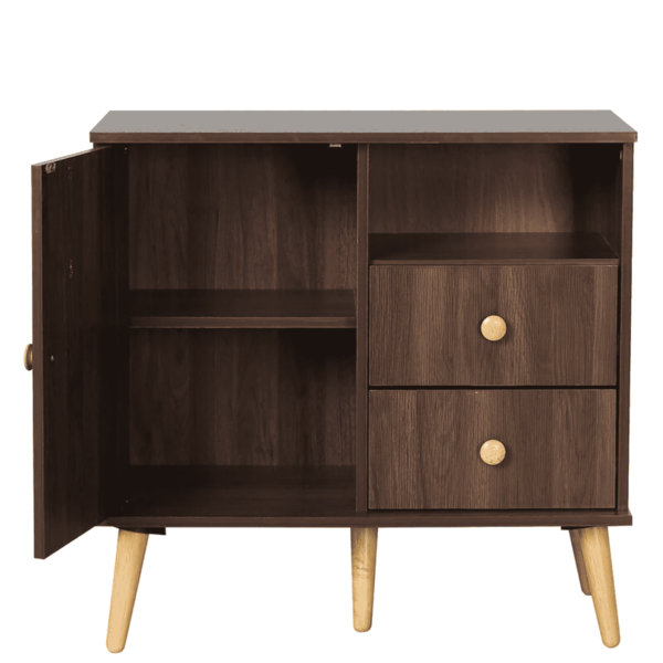 Okirik Cabinet with Two Drawers in Columbia Walnut Finish by Fern India