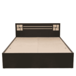 Okie Queen Size Bed in Wenge & Light Bali Oak Finish with Box Storage By Fern India