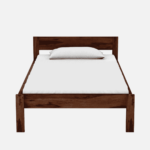 Lekne Solid Wood Single Bed in Provincial Teak Finish By Fern India