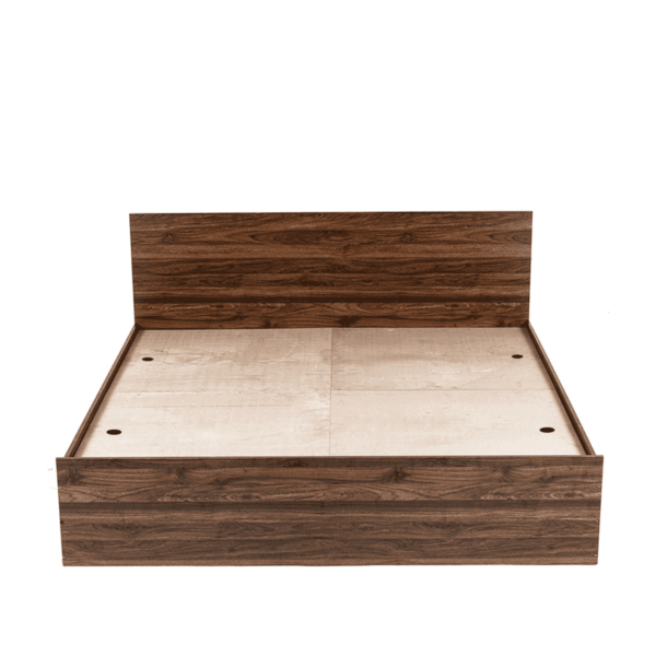 Suruat Queen Size Bed with Box Storage in Columbian Walnut Finish by Fern India
