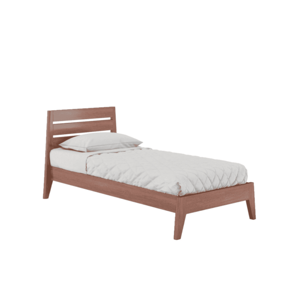 Sdeel Single Bed in Dark Oak Finish by Fern India
