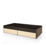 Egroeg Single Bed with Storage in Wenge Finish by Fern India