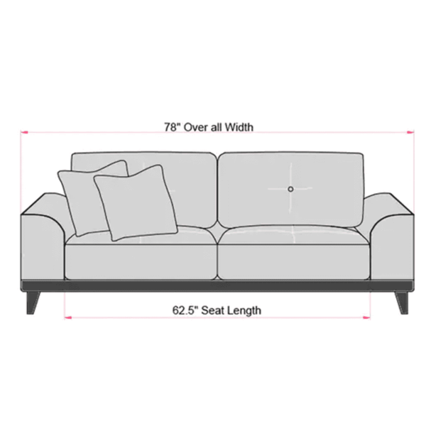 Oinotna 3 Seater Sofa in Grey Colour by FernIndia.com