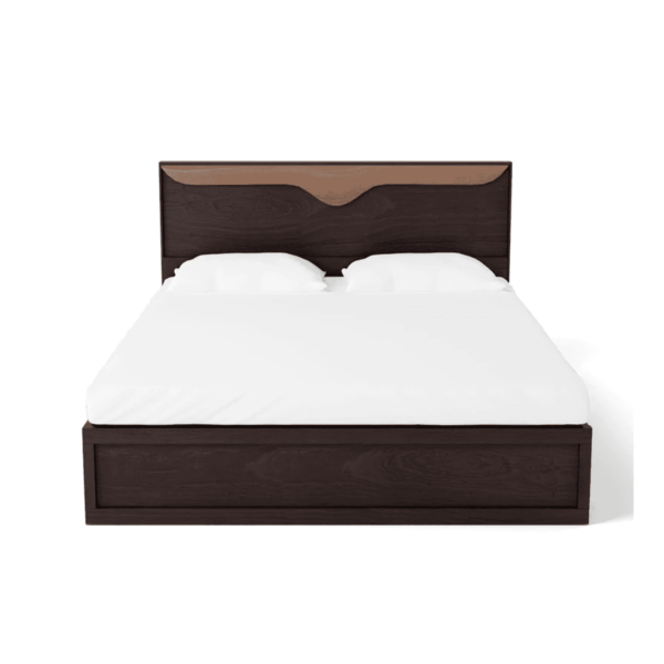 Yliac Queen Size Bed with Drawer Storage in Wenge Finish By Fern India